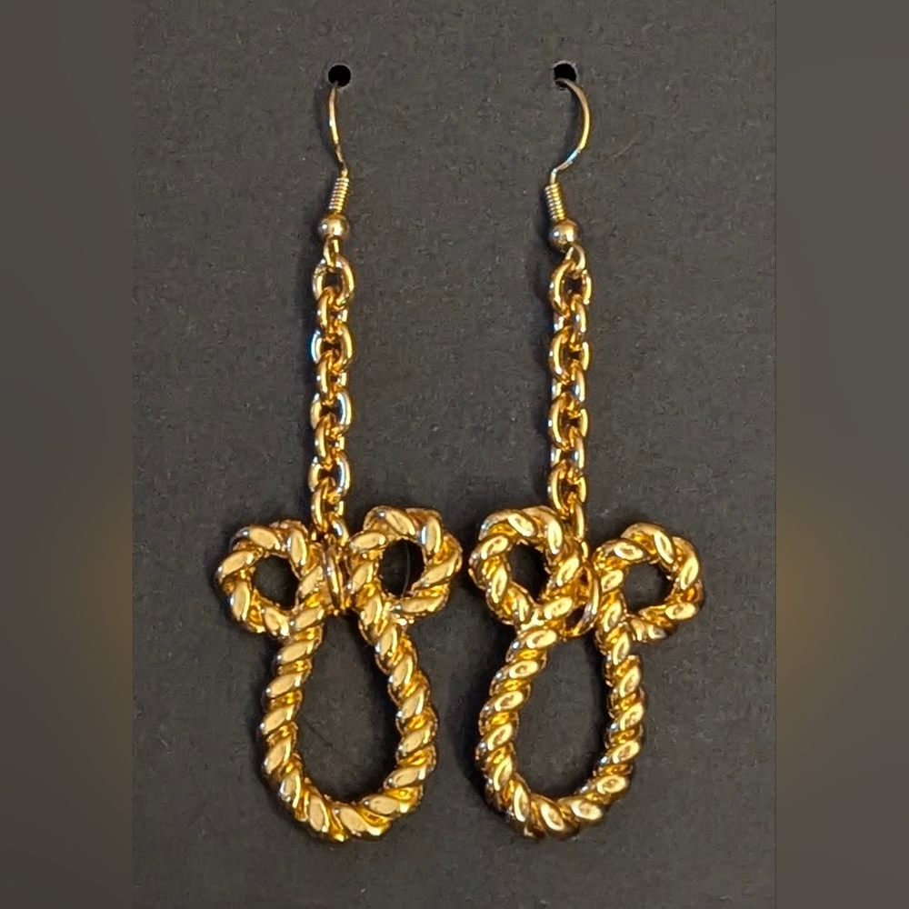 Hand Made Gold Pecker Earrings, Bachelorette Gift